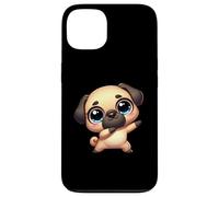 Cute Dab Pug Funny Cartoon Animal With Big Eyes Case for iPhone 13