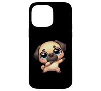 Cute Dab Pug Funny Cartoon Animal With Big Eyes Case for iPhone 14 Pro Max