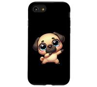 Cute Dab Pug Funny Cartoon Animal With Big Eyes Case for iPhone SE (2020) / 7 / 8