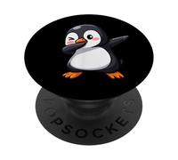Cute Dabbing Penguin Funny Cartoon Dance Animal PopSockets Adhesive PopGrip