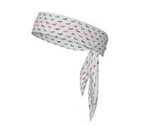 Cute Dachshound Dogs Printing Sports Headband Tie,Durable Sports Bandage Headscarf, Ideal For Volleyball & Workouts