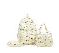 Cute Dachshund Bow Backpack Set 3 Piece School Bags and Lunch Bag with Pencil Case Large Capacity Rucksacks Funny Bow Dog Animal Bookbag Set for Kids Girls Boys Teens Secondary Primary School