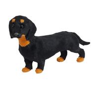 Cute Dachshund Dog, Adorable Stuffed Animal, 8.26x4.72 Inch Stuffed Doll with Realistic Design, Soft Plush Sausage Dog, Cuddly Display with Detailed Features, Animal Toy for Mantel and Bookshelf