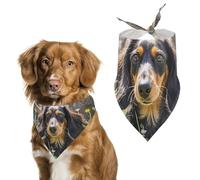 Cute Dachshund Dog Bandanas Adjustable Bib Party Pet Decorations Cute Dog Triangle Scarfs for Small Medium Puppy Cat Costume Accessory