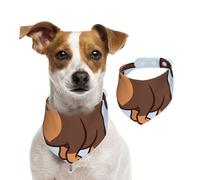 Cute Dachshund Dog,Dog Bandanas Cotton Pet Scarf Adjustable Bibs for Pet,S