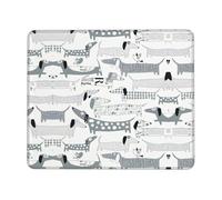 Cute Dachshund Dog Non-Slip Rubber Base Mouse Pad with Lock Edge, Large Extended Desk Mat for Enhanced Game Work