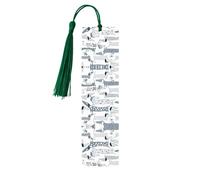 Cute Dachshund Dog Print Reading Page Markers, 5pcs Wooden Bookmarks with Tassels,Teachers Reading Book Lovers Gifts