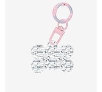 Cute Dachshund Dog Printing 1 Pc Dog Bone Shape Id Tags Double Sided with Key Ring Craft for Pets