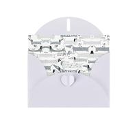 Cute Dachshund Dog Printing Holiday Love Buckle Pearl Paper Bulk With Envelopes Greeting, Thinking Of You Cards 4 X 6inch