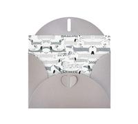 Cute Dachshund Dog Printing Holiday Love Buckle Pearl Paper Bulk With Envelopes Greeting, Thinking Of You Cards 4 X 6inch