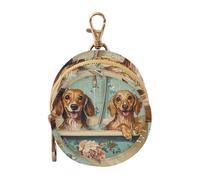 Cute Dachshund Dogs Vintage Bathtub Newborned Girl Pacifier Case Portable Coin Purse Wallet Bag, Newborned Essentials