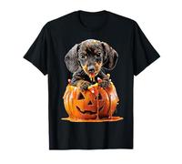 Cute Dachshund Dripping Pumpkin Candy Corn Halloween Dog Pup T-Shirt