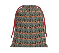 Cute Dachshund Duggee Print Drawstring Gift Reusable Pouch Wedding Candy Toys Cards Storage Function Portable