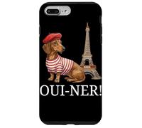 Cute Dachshund Gift Paris Oui-Ner Ouiner Wiener Eiffel Tower Case for iPhone 7 Plus/8 Plus