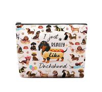 Cute Dachshund Makeup Bag is a Good Gift for Dachshund Lovers. The Dachshunds-Shaped Wallets in Various Poses are Also Ideal for Gifting to Friends or Family