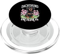 Cute Dachshund Mama Dog Lover Floral Style PopSockets PopGrip for MagSafe