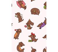 Cute Dachshunds Sausage Dog 50 Watermark Blank Page Notebook/Journal