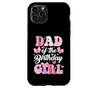 Cute Dad Of The Birthday Girl Family Pink Coquette Bow Party Case for iPhone 11 Pro