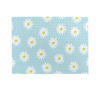 Cute Daisy Flower Florals Blue,500 Pieces Puzzles for Adults-Wooden Jigsaw Puzzle for Adults Elderly