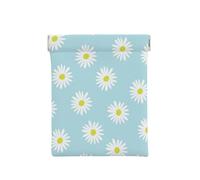 Cute Daisy Flower Florals Blue, Squeeze Top Wallet Women Storage Bag Small Coin Purse Change Pouch