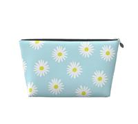 Cute Daisy Flower Florals Blue, Toiletry Pouch Makeup Bag Cosmetic Bag Portable Travel Toiletry Bag