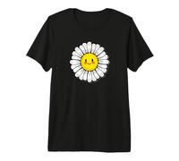 Cute Daisy with Big Smile Kawaii Flower Premium T-Shirt