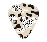 Cute Dalmatian,12 Pcs Guitar Pick,3 Different Thickness Plectrums for Acoustic Guitar Bass Ukulele (0.46mm 0.96mm 0.71mm)