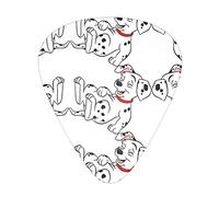 Cute Dalmatian Advanced guitar pick 12 pieces Three thicknesses for bass, electric guitar, acoustic guitar bag