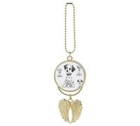 Cute Dalmatian Car Hanging Ornament Rear View Mirror Pendant Lucky Presents Hanging Ornament Funny Car Pendant for Office Auto Home Decoration Golden-style