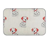 Cute Dalmatian Dog Cartoon Summer cat mat Self Cooling 38" x 23" gel cooling pad for doggy sleeping safe camas frias para perros M