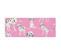 Cute Dalmatian Dog,Mouse Pad Large Desk Pad Computer Keyboard Mouse Mat With Non Slip Rubber Base 30 x 80 cm