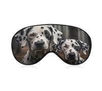 Cute Dalmatian Dog Sleep Mask BlockLight Sleeping Eye Mask Comfortable Night Sleeping Mask Ultralight Travel Eye Cover for Women Men