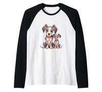 Cute Dalmatian Puppy Dog Lover Pet Parent Raglan Baseball Tee