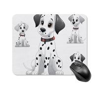 Cute Dalmatian Square Mouse Pad Portable Computer Mousepad with Non-Slip Rubber Base 20 * 25cm Ultra-Thin Gaming Mouse Mat for Computer Laptop Office Desk Accessories