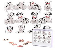 Cute Dalmatian Wooden Puzzles 1000 Pieces Personalized Jigsaw Puzzle For Adults Interesting Custom Photo Puzzles Gift For Holiday Birthday Wedding Anniversay