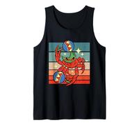 Cute Dancing Crab Retro Style Design Tank Top