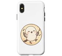 Cute Dancing Shima Enaga “Japanese Snow Fairy” Bird Design Case for iPhone X/XS