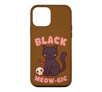 Cute Dark Cat Skull Meowgic Halloween Aesthetic Case for iPhone 12 mini