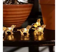 Cute Decorative Fairy String Lights - Labrador Puppy Design, 20 LEDs 8ft USB Plug In or Battery Operated for Bedroom, Birthday, Room, Xmas, Thanksgiving Decor - Gifts for Women