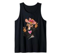 Cute Deer Animal Character Funny Vintage Graphic Playful Tank Top