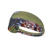 Cute Deer Sports Headband For Men Women Tennis Sweat Band For Workout Sports Headbands Elastic For Running
