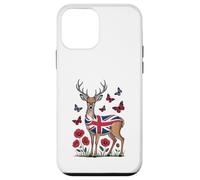 Cute Deer Union Jack UK Flag British Case for iPhone 12 mini