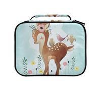 Cute Deer with Birds Colored Pencil Bag Large Capacity Pencil Case for Colouring Pencils Pen Bag Marker Organizer
