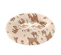 Cute Deers Pet Dog Beds Calming Anti Anxiety fluffier Kitten Beds for Medium Size Pets Supplies