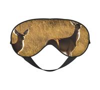 Cute Deers Print Breathable Full-Cover Eye Mask Stylish Adjustable Nap Night Restful Environment