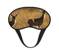 Cute Deers Print Sleep Mask for Side Sleepers Cup-Shaped Blackout Eye Mask Shades Cover for Men and Women
