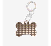 Cute Deers Printing 1 Pc Dog Bone Shape Id Tags Double Sided with Key Ring Craft for Pets