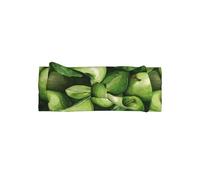 Cute Delicate Baby Bow Headband â€“ Adorable Description of green apple Print, Perfect for Infant Girls 0-6 Months