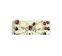 Cute Delicate Baby Bow Headband â€“ Adorable Weird bugs Print, Perfect for Infant Girls 0-6 Months