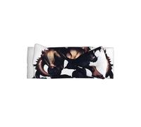 Cute Delicate Baby Bow Headband - Adorable A mysterious monster appears Print, Perfect for Infant Girls 0-6 Months